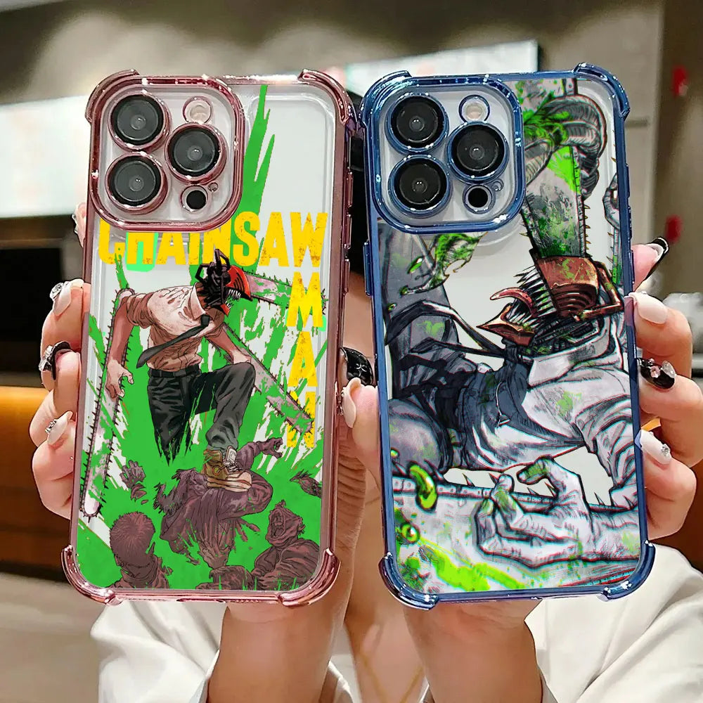 Chainsaws Mans Art Anime Case For Xiaomi 17T Pro 15T 14T 15 14 Poco F5 F7 F8 Ultra M7 M8 X5 X6 X7 X8 Pro Max 5G Shockproof Cover