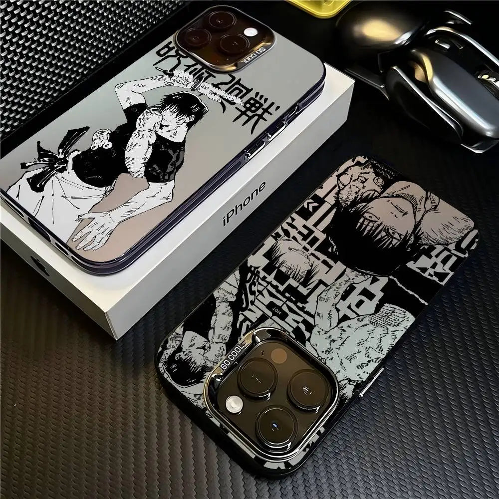 J-Jujutsu Toji Kaisen F-Fushiguro  For iPhone 17 16 15 14 13 12 11 Pro MAX Matte Shockproof Back Anti Fall Matte Cover