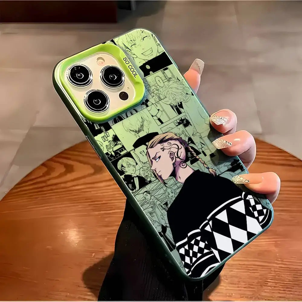 Anime Tokyo Revengers Draken Phone Case For iPhone 17 16 15 14 13 12 11 Pro Max Air multicolor Matte Laser Metallic Aurora Funda