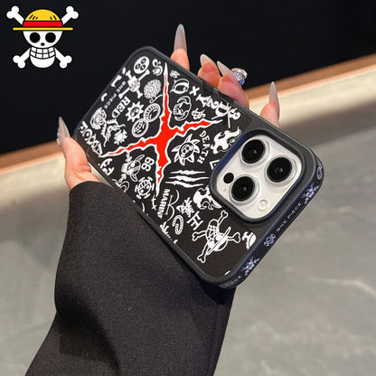 Fashion Cool Japan Anime One Piece Logo Phone Case For iPhone 17 Pro 16 15 14 13 Pro Max Cases Shockproof Hard Cover