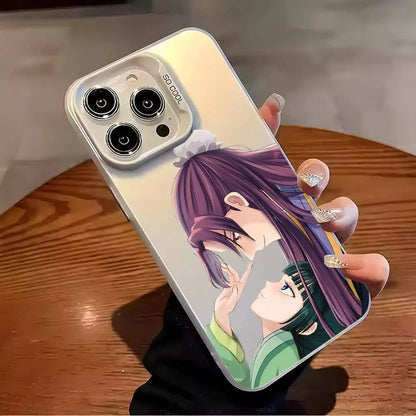 The A-Apothecary Diaries Maomao Phone Case For iPhone 17 16 15 14 13 12 11 Pro Max Plus Silver candy Matte Cover