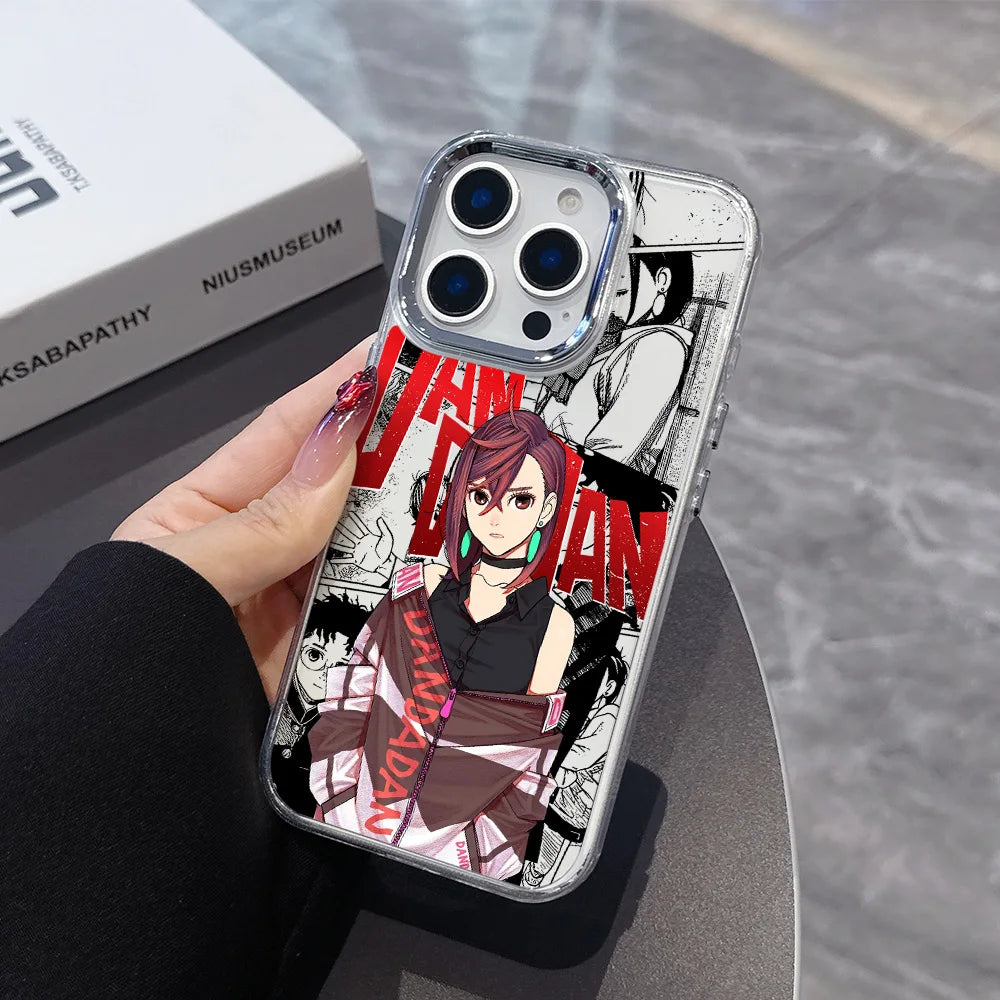 New DanDaDan Anime Phone Case For iPhone 17 16e 16 15 14 13 12 11 mini Pro Max X XR XSMAX 8 7 Air Plus Transparent Soft Cover