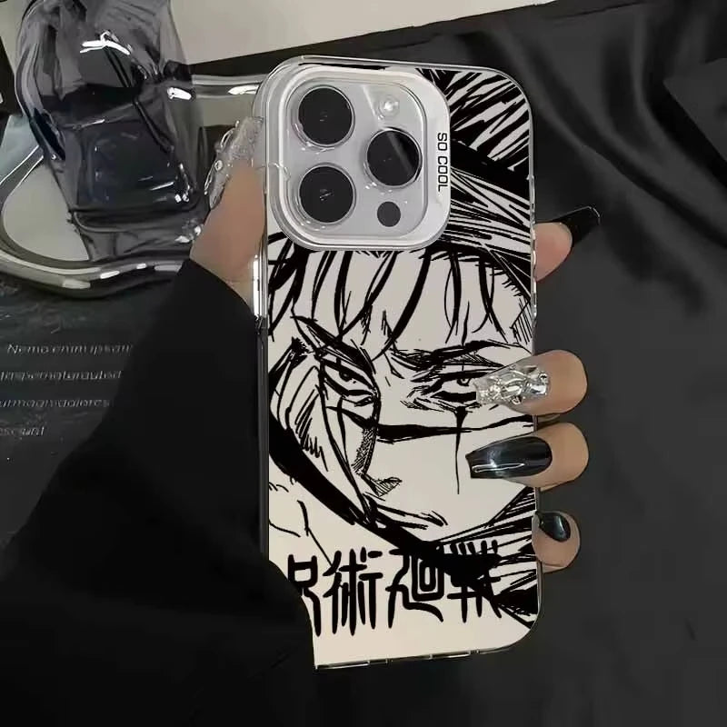 Anime Jujutsu Kaisen Graphic Phone Case for iPhone 17 Air 16 15 14 11 Pro 13 12 Mini 8 7 Matte Bumper Shockproof Hard Cover