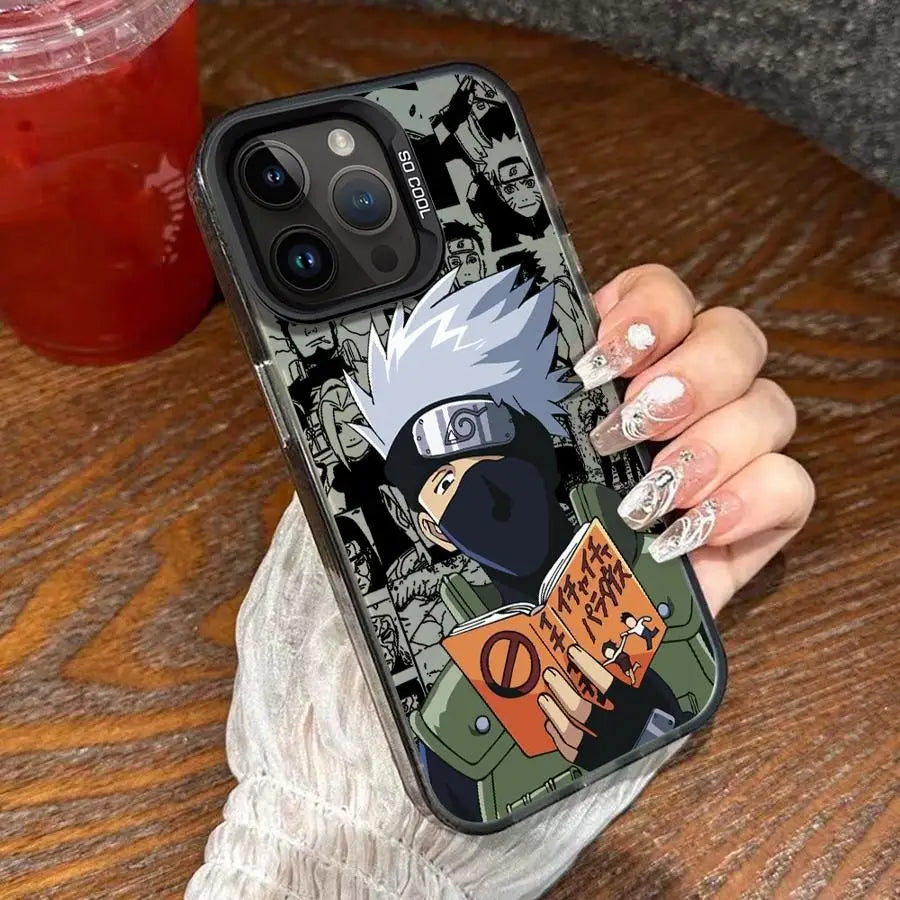 N-N-arutos Kakashi Soft Shell Case for iPhone 17 Air 11 12 13 Pro Max 16e 14 15 16 Plus
