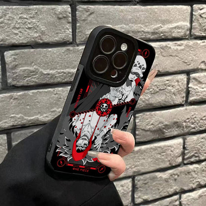 One Luffies Z-Zoroes Pieces Phone Case for Apple iPhone 17 Air 16 16e 15 14 Plus 13 12 11 Pro Max Luxury Leather Texture Cover