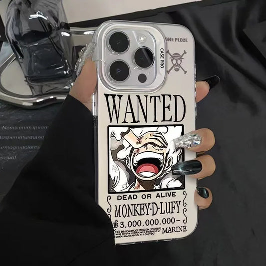ONE PIECE LUFFY Model Wanted Phone Case For IPhone 16 15 14 13 12 11 Pro Max Japan Cartoon Matte Shockproof Back Cover