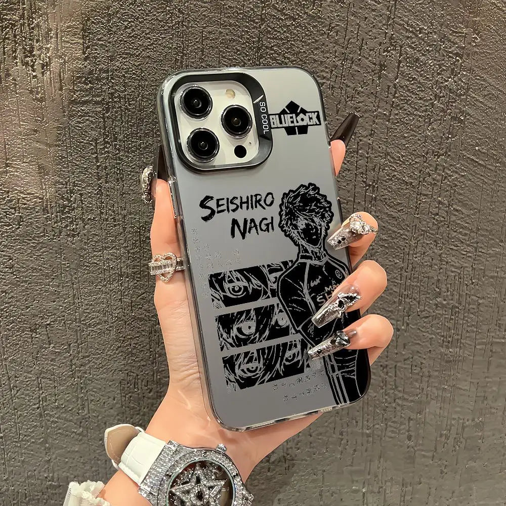 Anime blue lock Phone Case TPU Slim Shockproof Phone Case Full Camera Cover For iPhone 17 16 15 14 13 12 11 Pro Max