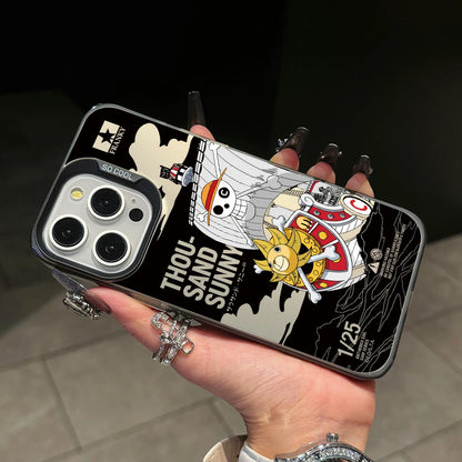 One Luffies Z-Zoroes Pieces Phone Case for iPhone 17 Air 16 16e 15 14 Plus 13 12 11 Pro Max X Xs XR 8 Colorful Silver Hard Cover