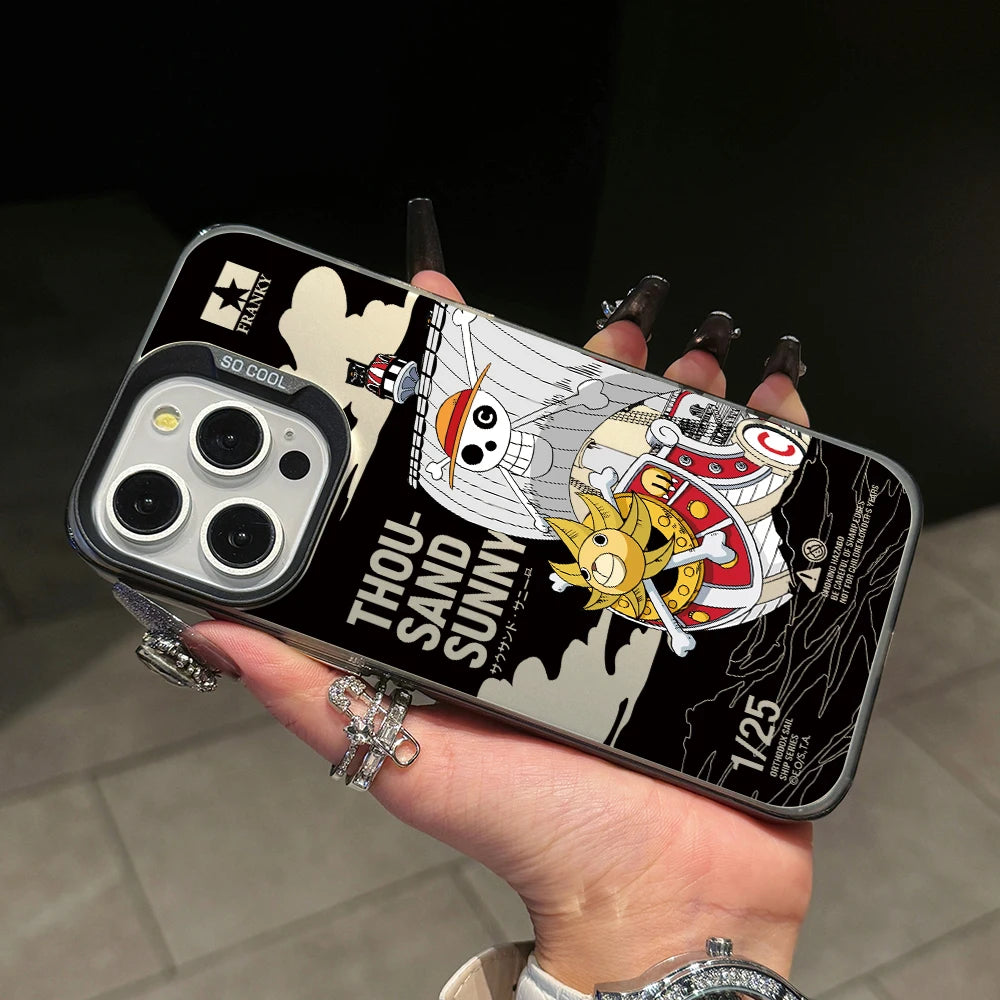 One Luffies Z-Zoroes Pieces Phone Case for Xiaomi Redmi 14C 13C 12C 10 Note 15 14 13 12 Pro Plus 4G 5G Silver Hard Cover