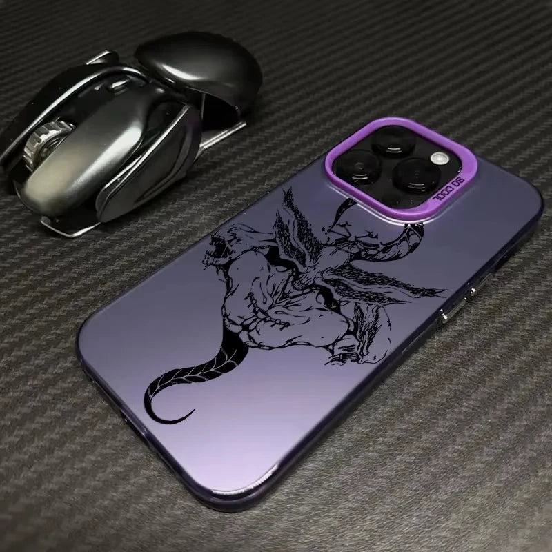 Mahoraga Toji Fushiguro Jujutsu Phone Case For iPhone 17 16e 16 15 14 13 12 11 mini Pro Max X XR 8 7 Air Plus Anti Fall Matte