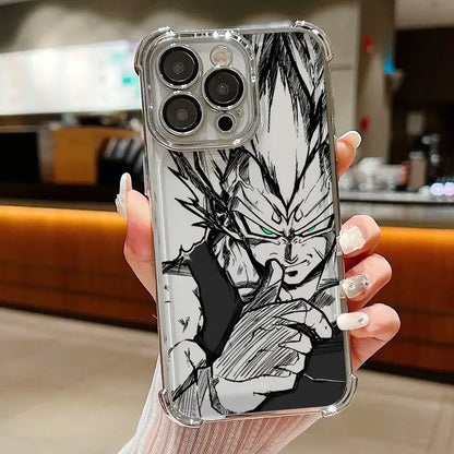 Manga Anime GokuS Cool DragonS BallS Plating Phone Case For iPhone 17 17e 16e 16 15 14 13 12 11 Pro Max Mini Air Plus Anti-Fall