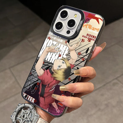 Haikyuu!! Kenma Kozume Phone Case for iPhone 17 Air 16 16e 15 14 Plus 13 12 11 Pro Max X Xs XR 8 Colorful Silver Hard Cover