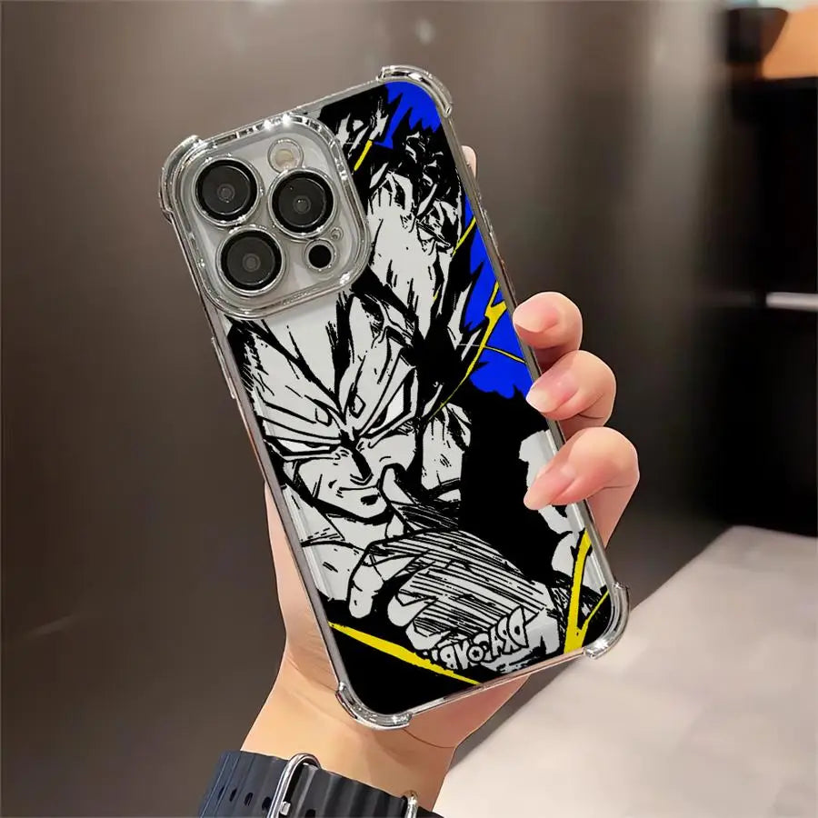 Dragon Ball Vegeta Kakarot Goku Soft Phone Cover Case for iPhone 14 16 Pro Max 13 15 Plus 11 12 17 Air