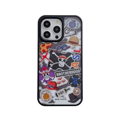 Fashion Cool Japan Anime One Piece Logo Phone Case For iPhone 17 Pro 16 15 14 13 Pro Max Cases Shockproof Hard Cover