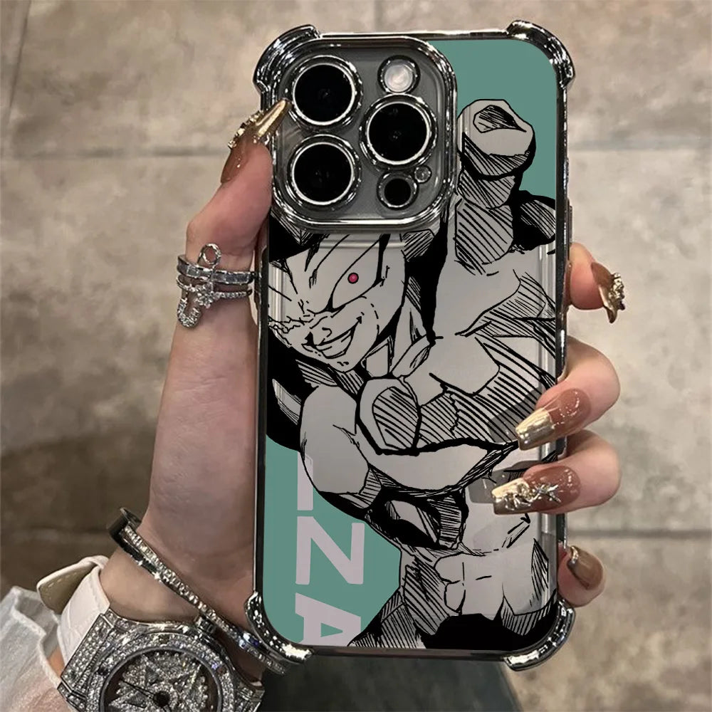Popular Dragon Ball Plating Phone Case For iPhone 17 17e 16e 16 15 14 13 12 11 Pro Max X XR XSMax 7 8 Mini Air Plus Anti-Fall