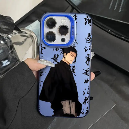 Jujutsu Kaisen Satoru Gojo Phone Case For iPhone 16 15 14 13 12 11 Pro Max X XR XSMAX 8 7 Plus Candy Matte Shockproof Back Cover