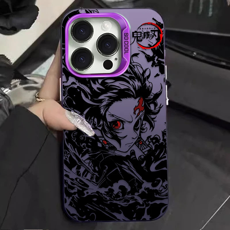 Phone Case for Demon Slayer Anime Tanjiro Kamado iPhone 12 17 Air Pro Max 16 15 11 14 13 Pro Max XS X XR Plus 8 7 SE 2020 Cover