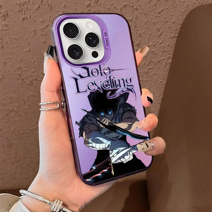 Anime Solos Levelings Phone Case For iPhone 16 15 14 13 12 11 Pro Max X XR XSMAX 8 7 Plus Matte Shockproof Back Anti Fall Cover