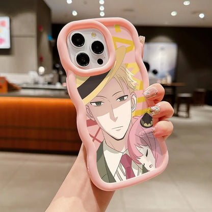 SPY×FAMILY Anya Forger Phone Case for iPhone 16 16e 15 14 Plus 13 12 11 iPhone16 Pro Max X Xs XR 7 8 e Wave Soft Capa CASE Funda