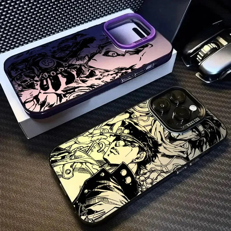 Anime JoJos Bizarre Adventure Phone Case For iPhone 17 16e 16 15 14 13 12 11 mini Pro Max XR XSMAX 8 7 Air Plus Anti Fall Matte