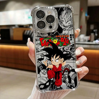 Dragon Ball Anime Goku Case for iPhone 13 14 16 Pro Max 17 Air 12 11 15 Plus Soft Phone Cover