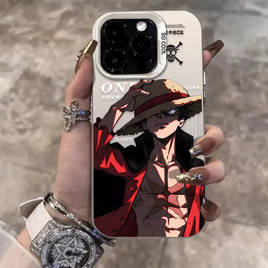 3D One Piece Monkey D. Luffy Phone Case for iPhone 11 12 13 14 15 16 17 Pro Max Plus mini 17promax straw hat ルフィ Back Cover