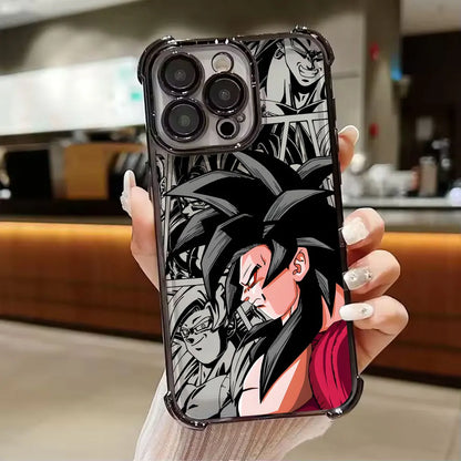 Dragons Balls GT Saiyans Vegeta Goku Phone Case for iPhone 11 13 15 16 17 Pro Max 14 Plus 17Air 16E 12 Mini 11 17Pro Clear Cover