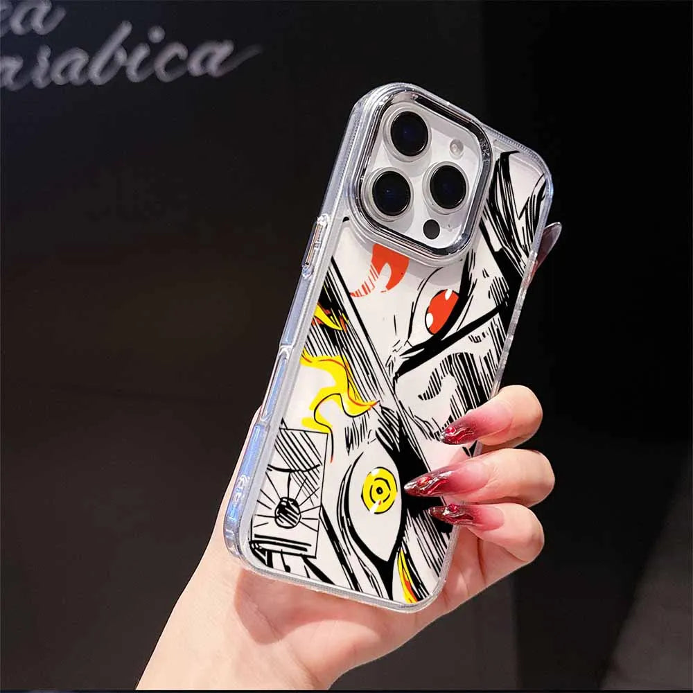 Anime D-emons Slayers Phone Case For Apple iPhone 17 AIR 16E 15 14 13 12 11 Pro Max Plus Transparent Soft Cover