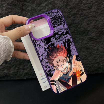Jujutsus Kaisens Sukunas Phone Case for iPhone 17 Air 16 16e 15 14 Plus 13 12 11 Pro Max X Xs XR 8 Colorful Silver Hard Cover