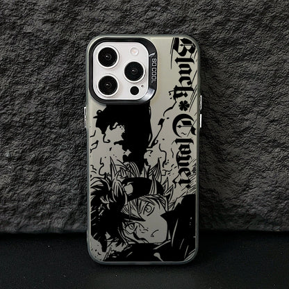 Black Clovers Astas Phone Case for Samsung Galaxy S26 S25 Edge S24 S23 S22 S21 FE S20 Ultra Plus 5G Colorful Silver Hard Cover