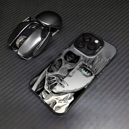 Luxury Hot Anime Attack On Titan Phone Case For iPhone 17 16e 16 15 14 13 12 11 mini Pro Max X XR Air Plus Anti Fall Matte Cover