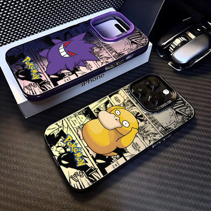 Cartoon Phone Case For PokemonS iPhone 16 15 14 13 12 11 Pro Max X XR XSMAX 8 7 Plus Candy Matte Shockproof Back Cover