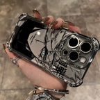 Jujutsu Kaisen Gojo Satoru New Plating Case For iPhone 16 15 14 13 12 11 Pro Max X XR XSMax 7 8 6 Plus Anti-Fall Airabag Back