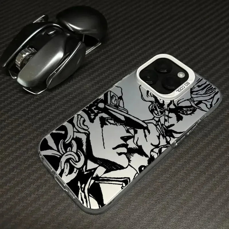 Anime JoJos Bizarre Adventure Phone Case For iPhone 17 16e 16 15 14 13 12 11 mini Pro Max XR XSMAX 8 7 Air Plus Anti Fall Matte