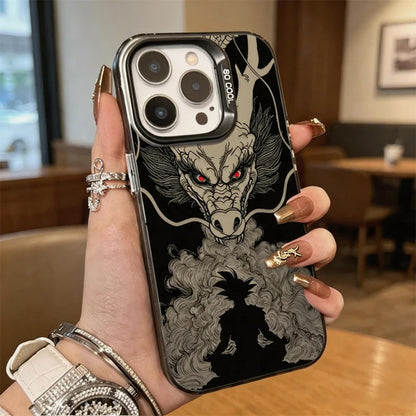 DRAGON BALL SHENRON GOKU SILHOUETTE Hard Case for iPhone 12 17 Air Pro Max 16 15 11 14 13 Pro Max XS X XR Plus 8 7 SE 2020 Cover