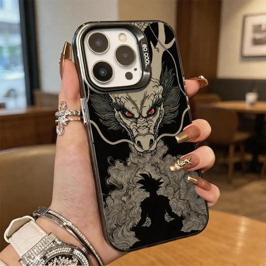 DRAGON BALL SHENRON GOKU SILHOUETTE Hard Case for iPhone 12 17 Air Pro Max 16 15 11 14 13 Pro Max XS X XR Plus 8 7 SE 2020 Cover