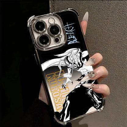 Hot Anime B-Bleachs IchigoesPlating Case for IPhone 16 15 14 13 12 11 Pro Max X XR XSMax 7 8 6 Plus Anti-Fall Airabag Back Cover