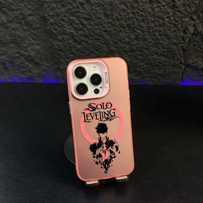 Anime Solos Levelings Magsafe Magnetic Phone Case for IPhone 11 12 13 14 15 16 Pro Max Plus Lens Creative Border Cover