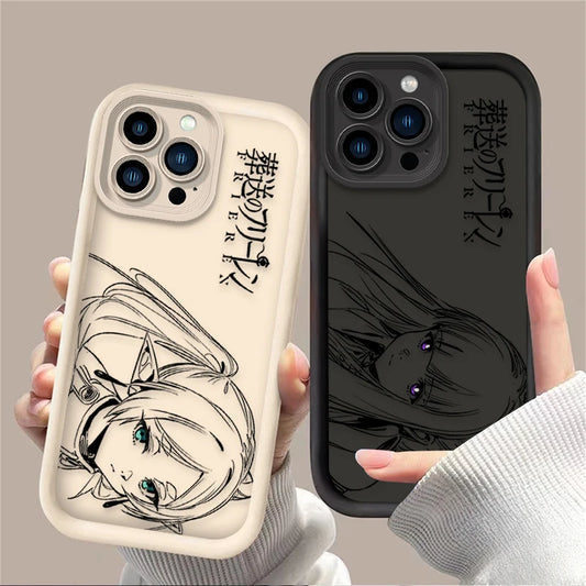 Anime Frieren Cute Fern Silicone Phone Case For iPhone 17 Air 16 16E 15 14 13 12 11 Pro Max X XS X S Max XR SE 2020 SE4 7 8 Etui