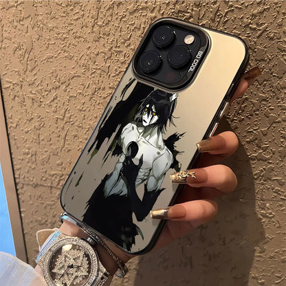 Black Anime Bleachs Kurosaki Ichigo Phone Case For iPhone 16 15 14 13 12 11 Pro Max X XR XSMAX 8 7 Plus Candy Matte Back Cover