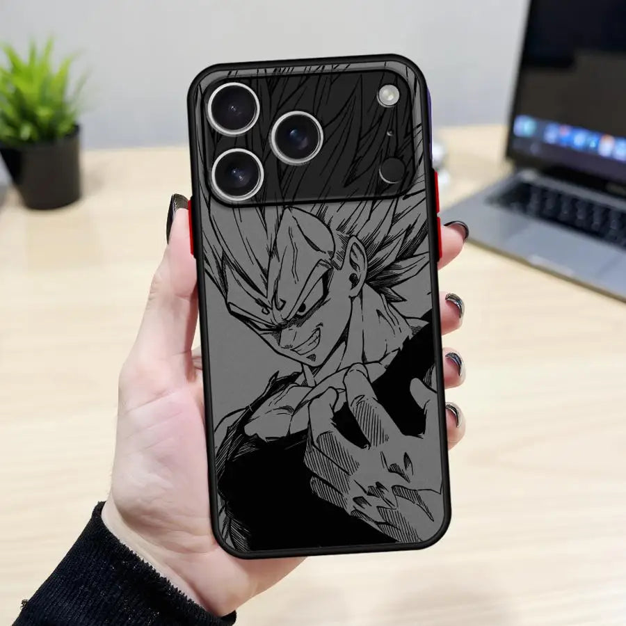 Case for iPhone 17 Pro Max 15 XS XR 11 Air 16 Plus 7 8 SE 14 13 Mini 12 Funda Back Phone Cover Dragon Ball Goku Vegeta
