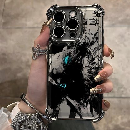 Anime Jujutsu Kaisen Phone Case For iPhone 17 Air 16 e 15 14 13 12 11 Plus Mini Pro Max X XR XS SE Shockproof Gojo Plating Case