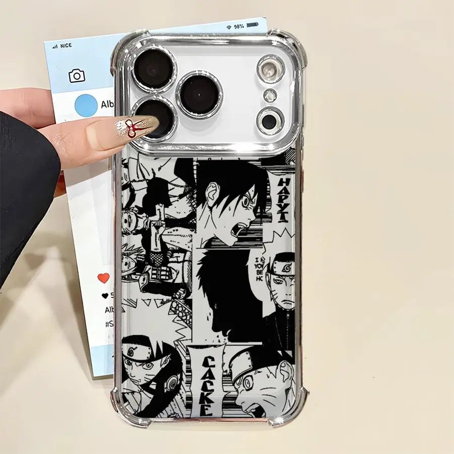 Anime NN-arutoS Clear Cover Case for iPhone 17 Air 16 15 14 Plus 16e 13 12 11 Pro Max