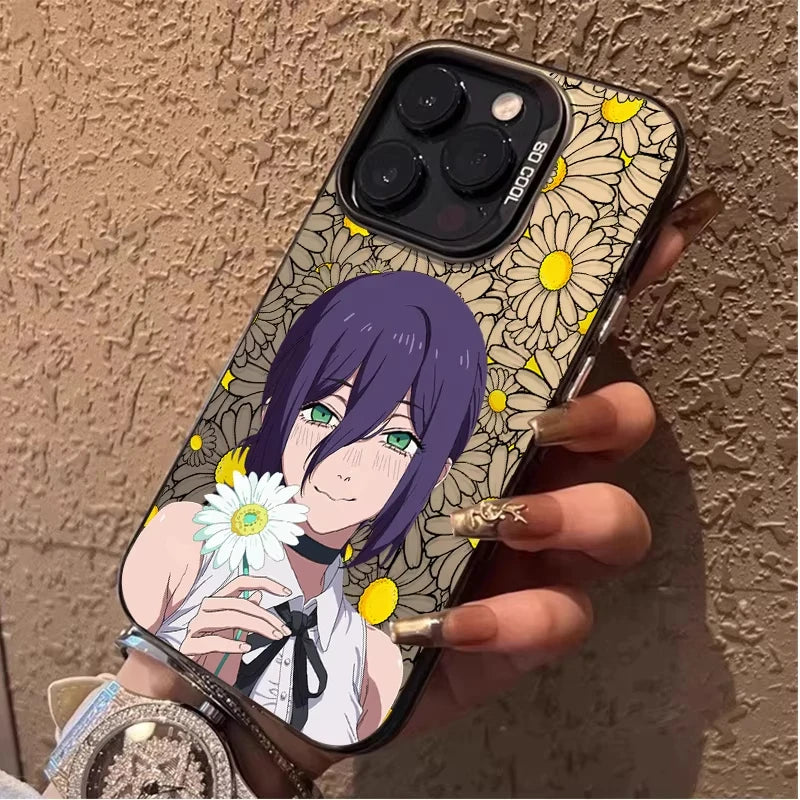 Chainsaws Man Cute Reze Daisy Phone Case for Samsung Galaxy A17 A07 A16 A06 A35 A55 A25 A05S A15 A56 A54 A36 4G 5G Matte Cover