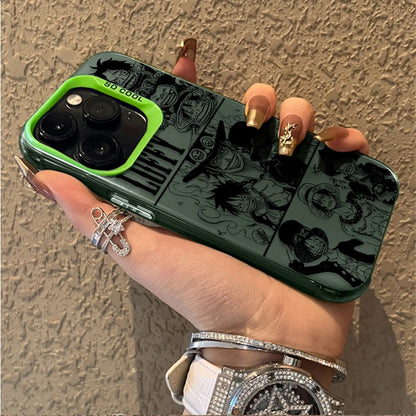 One Piece Luffy Ace Sabo ART LINE Phone Case for iPhone 12 17 Air Pro Max 16 15 11 14 13 Pro Max XS X XR Plus 8 7 SE 2020 Cover