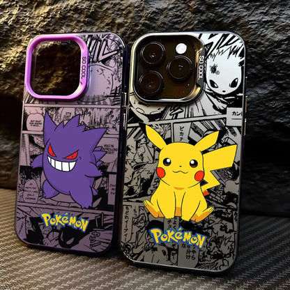 Anime Pokémons Hot Pikachus Phone Case For iPhone 16 15 14 13 12 11 mini Pro Max X XR XSMAX 8 7 Plus Anti Fall Matte Back Cover