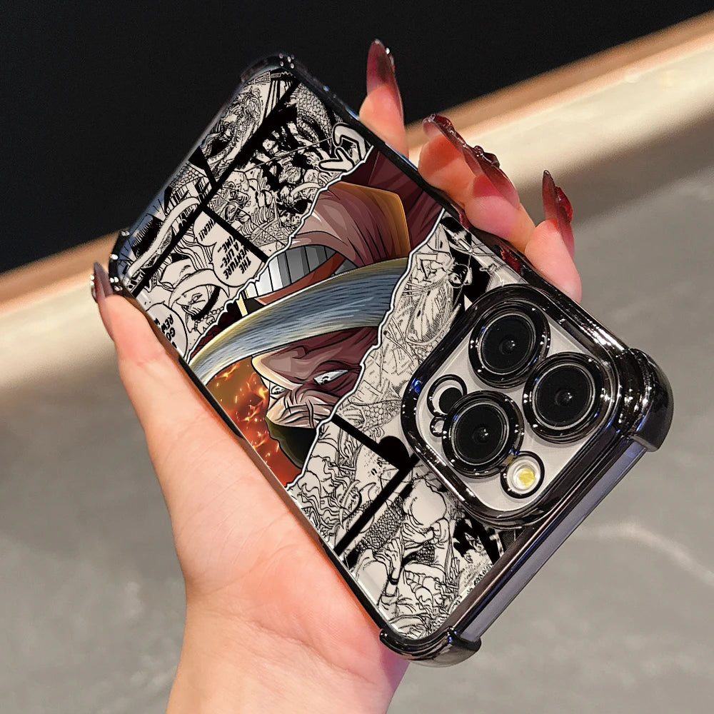 One P-Pieces L-Luffies Phone Case for iPhone 17 Air 16 15 14 Plus 13 12 11 Pro Max X Xs XR 8 e Anti-drop Transparent Soft Cover