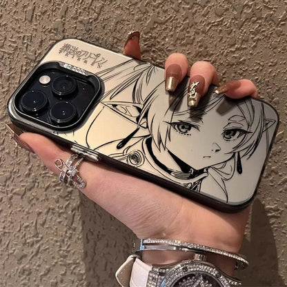 Anime FRIERENS Cute Phone Case For iPhone 17 16e 16 15 14 13 12 11 mini Pro Max X XR XSMAX 8 Air Plus Anti Fall Matte Back Cover