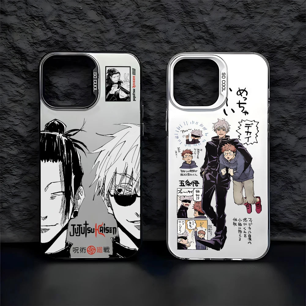 Comics Jujutsus Kaisens Satoru Gojo Phone Case For iPhone 16 15 14 13 12 11 Pro Max X XR XSMAX 8 7 Plus Candy Matte Back Cover