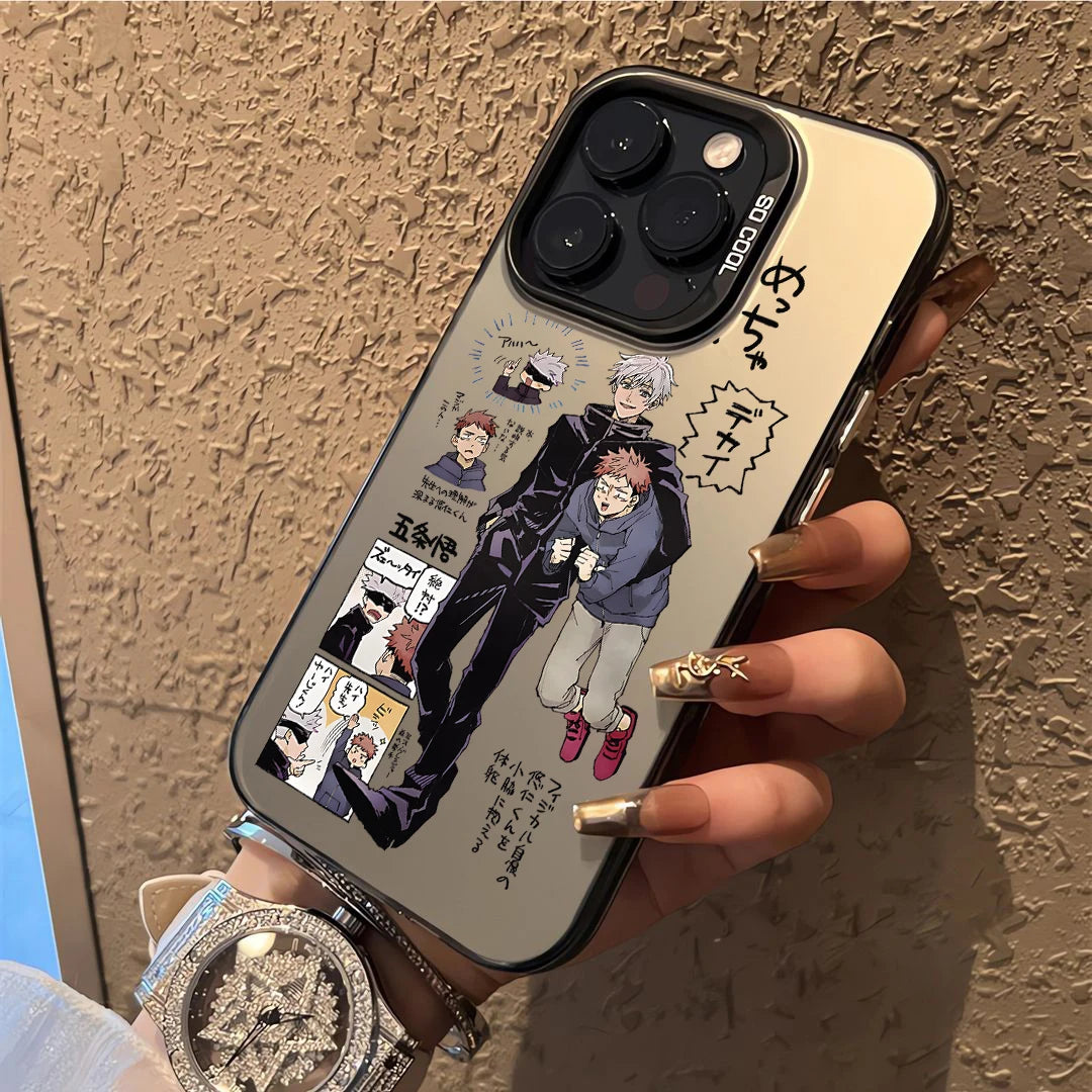 Comics Jujutsus Kaisens Satoru Gojo Phone Case For iPhone 16 15 14 13 12 11 Pro Max X XR XSMAX 8 7 Plus Candy Matte Back Cover